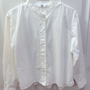 UNIQLO Oversized Long Sleeves Shirt - White - XS